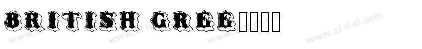 British Gree字体转换